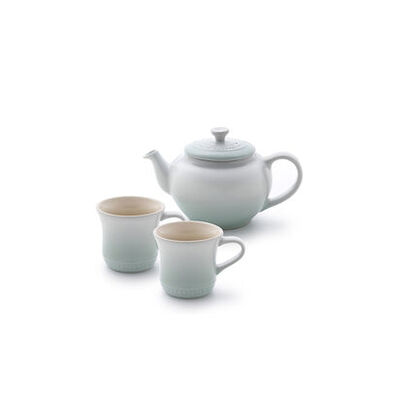 Le Creuset Stoneware Teapot and Mugs Set